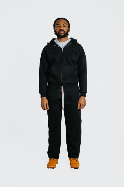 BLANQ 01 Zipper Hoodie - Black