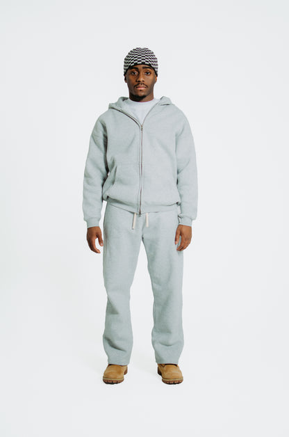 BLANQ 01 Zipper Hoodie - Gray